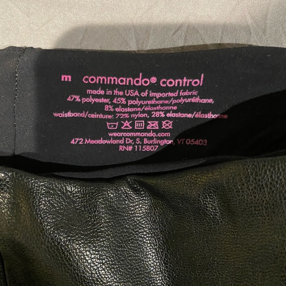 ✨Brand New Commando Faux Leather Leggings- Top Control✨ - Picture 8 of 9